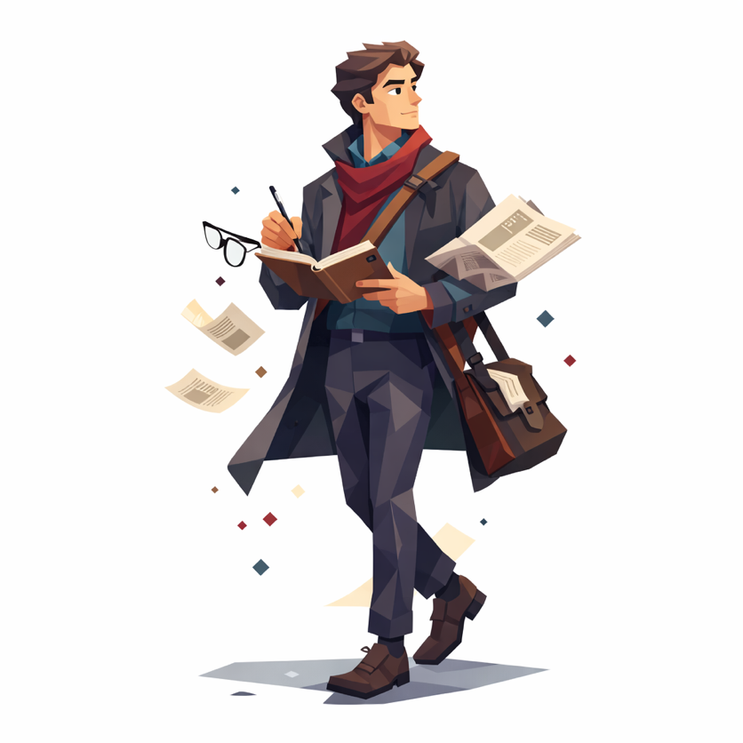 The Witness personality illustration